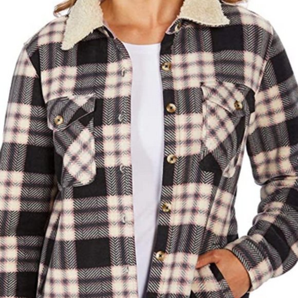 Women's Sherpa-Lined Shirt Jacket - Picture 1 of 1